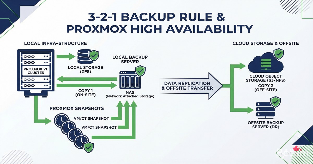 Haute disponibilité self-hosted : backups, snapshots et reprise