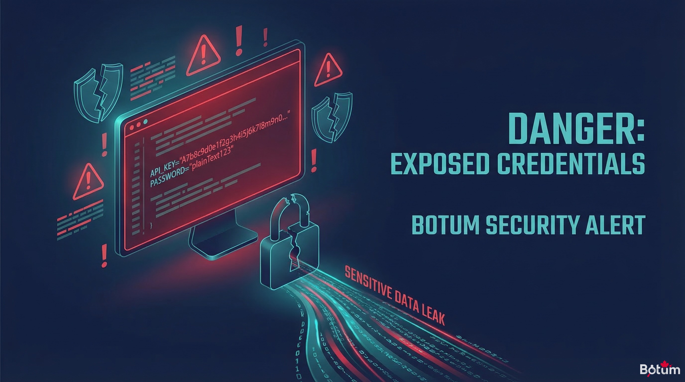 Sensitive data exposed in plain text in an AI context