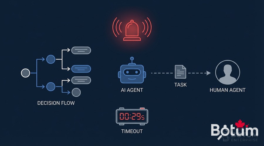 Escalade handoff agent humain alerte