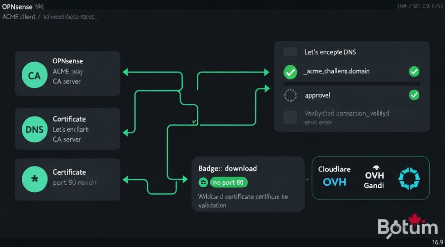 DNS-01 ACME challenge flow - validation without port 80