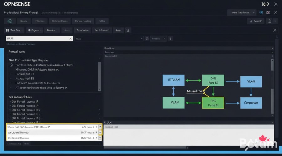 OPNsense — NAT DNS redirection to AdGuard Home