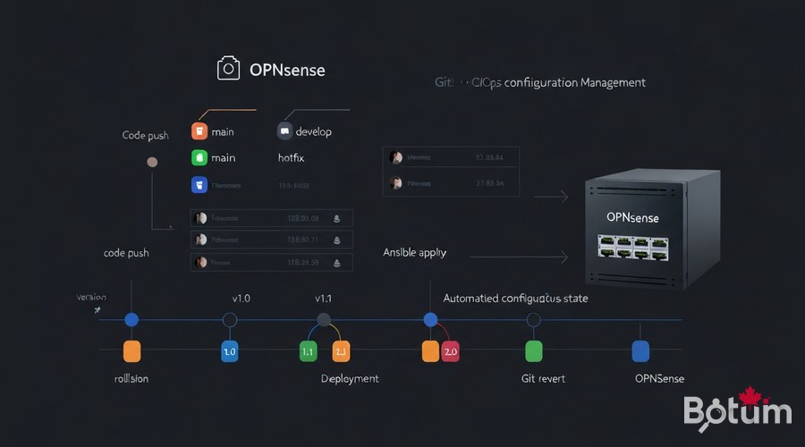 GitOps workflow for OPNsense with Ansible