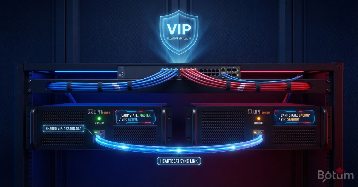 High Availability with OPNsense and CARP: Active/Passive Pair with Zero Downtime