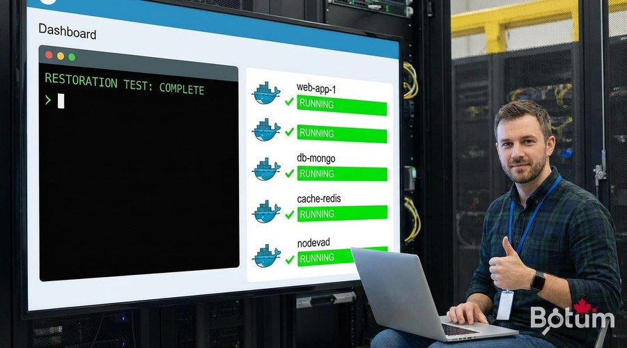 Restoration test in progress