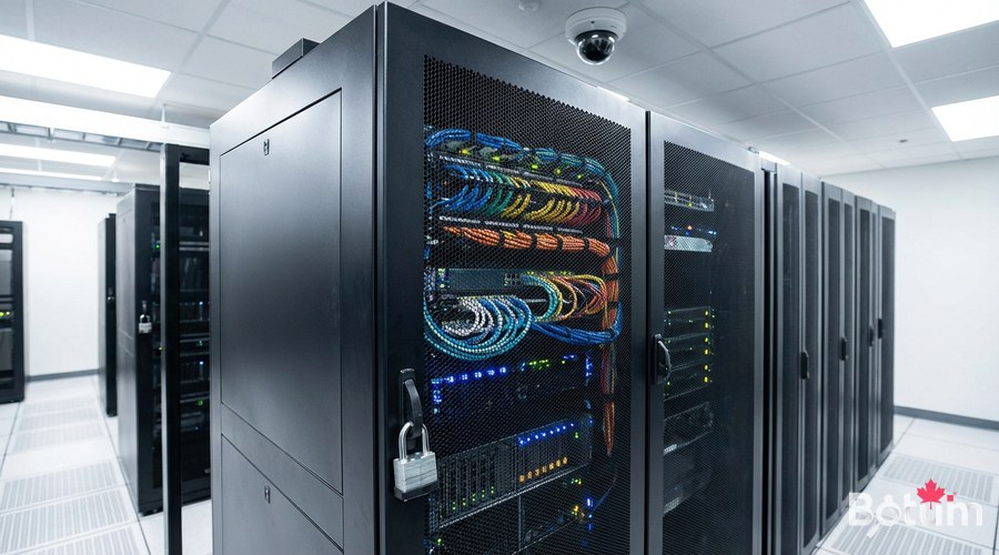 Server rack padlock physical access security lock datacenter technical room