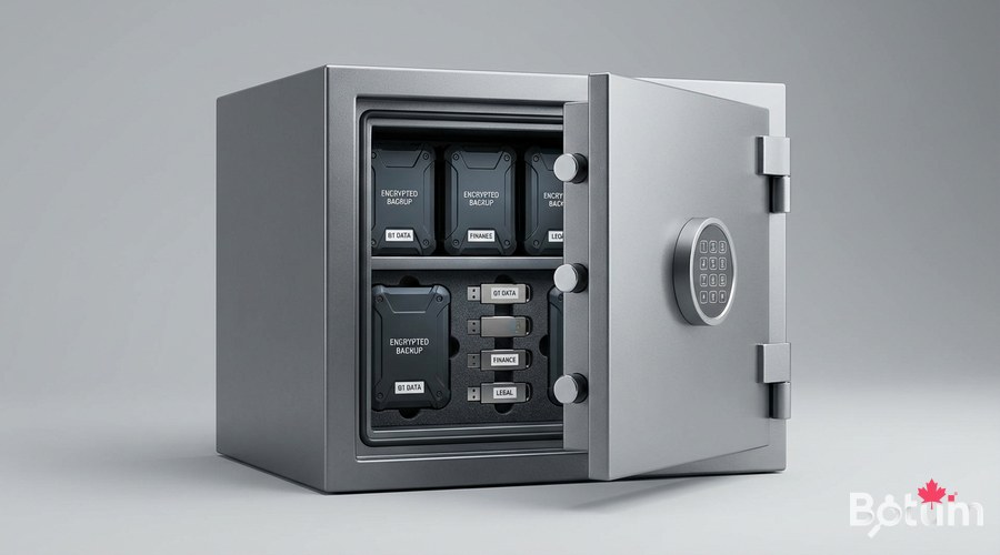 Data safe backup encrypted drives physical security offsite storage enterprise