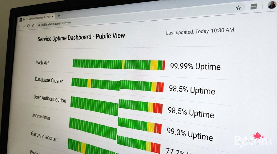 Page de statut publique Uptime Kuma